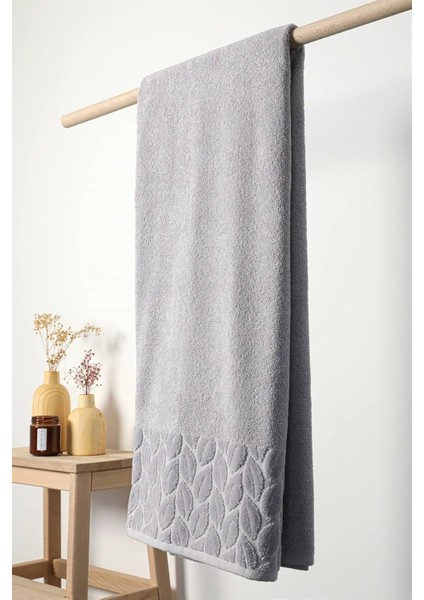 Hazal Pamuklu Havlusu 610 gr Gri