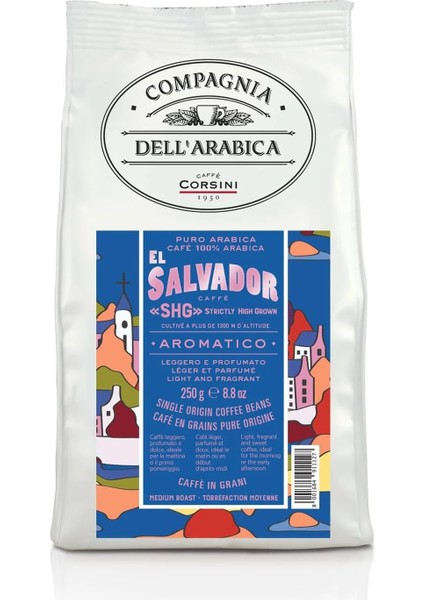 Caffè Corsını 1950 El SALVADOR%100 Arabica Çekirdek Kahve 250GR fiyatları