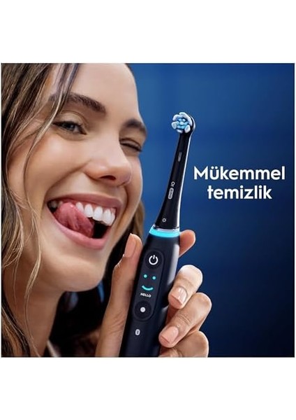 Oral-B Io Gentle Care Siyah Diş Fırçası Yedek Başlığı 4 Adet