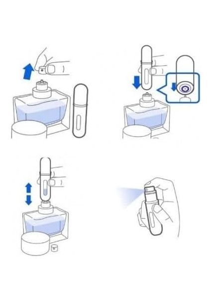Optana 5ml Cep Parfüm Şişesi 1 Adet Seyahat Boy Çantalık Doldurulabilir Şişe, modelleri