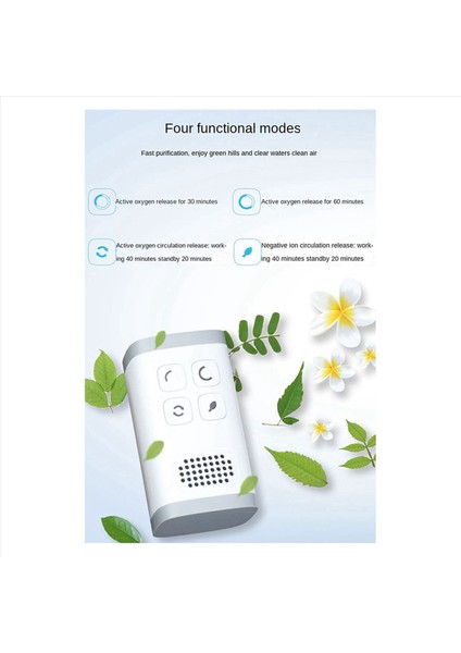 3x Mini Hava Temizleyici Ozon Jeneratör Saflaştırma Ev Banyo Tuvalet Deodorizer Evcil Deodorizer Hava Iyonizer Abd Fiş (Yurt Dışından)