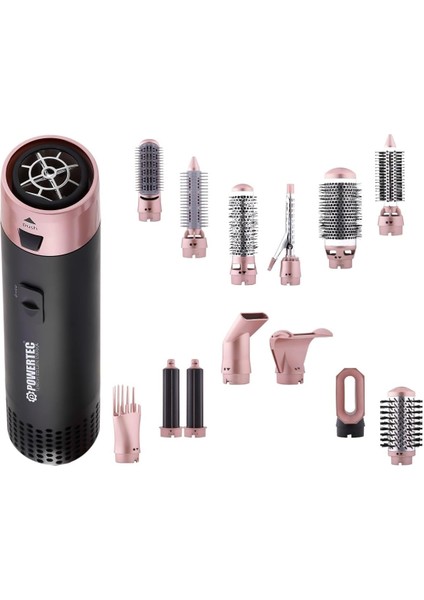 Powertec TR-6666 Ionic Series Airwrap Multi-Styler Saç Şekillendirici & Kurutma 13IN1 Profesyonel Set