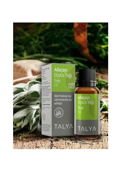 Talya Adaçayı Uçucu YAĞI,%100 Saf ve Doğal, 10 ml modelleri