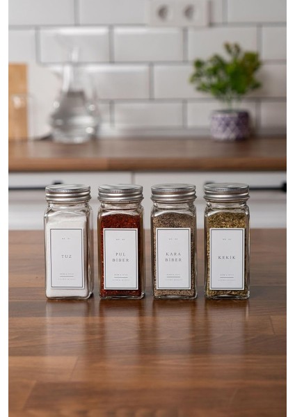 Cam Seti Kapaklı Beyaz Etiketli Takımı