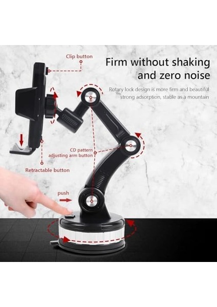 MT42 Büyük Telefon Tutucu Araba Kamyon Suv ve Kamyonetler Için Araç Içi Vantuzlu fiyatları