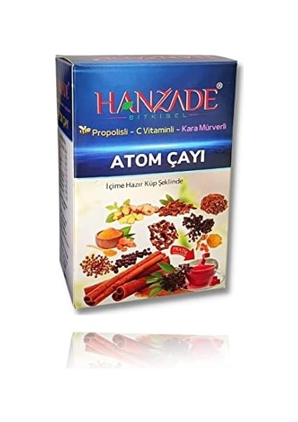 Hanzade Bitkisel Propolisli - C Vitaminli - Kara Mürverli Atom Çayı Kış Çayı 150 gr x 3 Adet modelleri