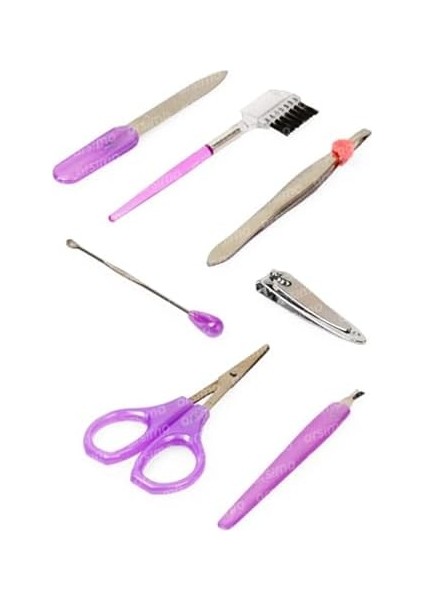 Arsimo 7'li Kişisel Bakım Seti | 7 Parça Manikür Pedikür Kaş Makyaj Kişisel Bakım Seti