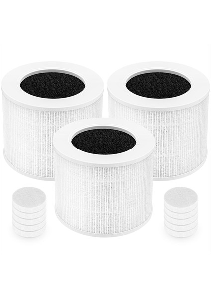 3 Paket Çekirdek Mini Değiştirme Filtresi Levoit Çekirdek Mini Hava Arıtma için Uyumlu 3&#39 ü 1 arada H13 True HEPA Hava Filtresi (Yurt Dışından)