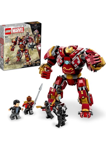 Hulkbuster: Wakanda Savaşı 76247-8 Yaş ve Üzeri Çocuklar Için ve Minifigürler Içeren Yaratıcı Oyuncak Yapım Seti (385 Parça)