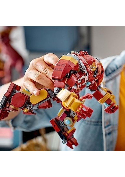 Hulkbuster: Wakanda Savaşı 76247-8 Yaş ve Üzeri Çocuklar Için ve Minifigürler Içeren Yaratıcı Oyuncak Yapım Seti (385 Parça) modelleri