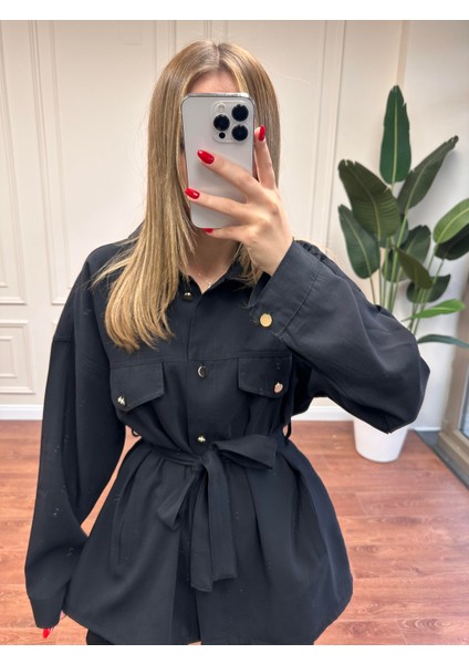 Kemerli Modal Takım - Siyah modelleri