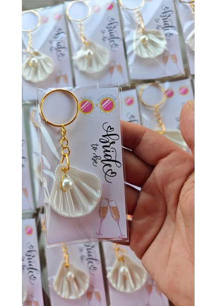 Istiridyeli Anahtarlık Nikah Düğün Bride Hediyeliği Anahtarlık Isme Özel Hediyelik Tarihli 10 Adet