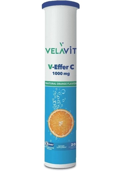 Velavit V-Effer C 1000MG Effervesan 20 Tablet modelleri