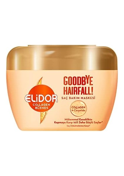 Elidor Collagen Blends Saç Bakım Maskesi Goodbye Hairfall Saç Dökülmelerine Karşı 160 ml