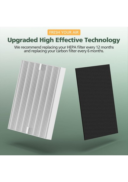 2 Pack Airmega AP-1512HH Filtre Coway Airmega AP-1512HH ve 200m hava temizleyicileri için Filtre Değiştirme HEPA Karbon Ön Filtreler (Yurt Dışından)