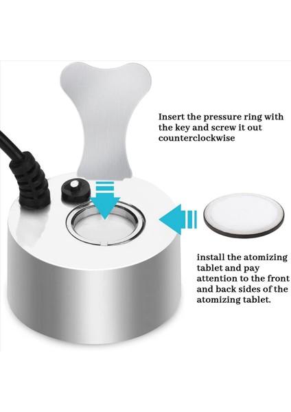 60 Pack Ultrasonik Mist Maker Fogger Seramik Diskleri Nemlendirici Parçalar Için Cap Aracı ile Dönüştürücü Diskler (Yurt Dışından)