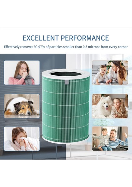 Xiaomi Için Hava Arıtma Filtresi Hava Temizleyicisi 4pro Rfıd Çip H13 True Hepa Ön Filter Aktif Karbon Hava Filtresi (Yurt Dışından)