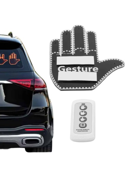 El Orta Parmak LED Kumandalı Araç Içi Reflektör Arka Cam El Simgesi - CHT8632-8216 fırsatları