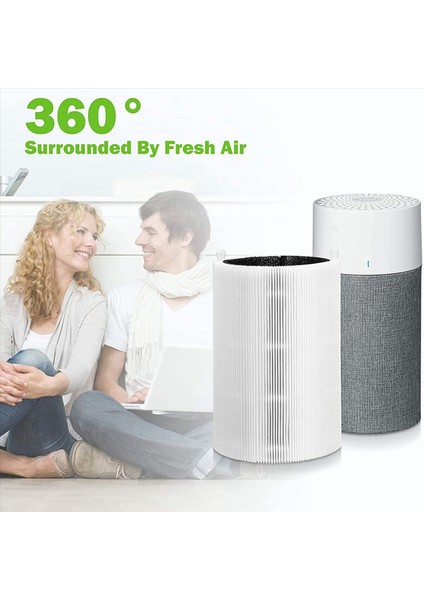 Blueair mavisi için 6x yedek filtre 411/411+ &amp Blueair 3210 Hava Temizleyici Filtresi Aktif Karbon Filtresi (Yurt Dışından)