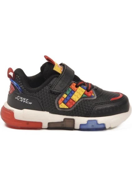 Cool Heros-Ptk 26/30 LEGO Desenli Işıklı Cırtlı Sneaker Spor Ayakkabı