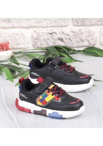 Cool Heros-Ptk 26/30 LEGO Desenli Işıklı Cırtlı Sneaker Spor Ayakkabı