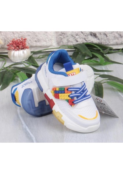 Cool Heros-Ptk 26/30 LEGO Desenli Işıklı Cırtlı Sneaker Spor Ayakkabı