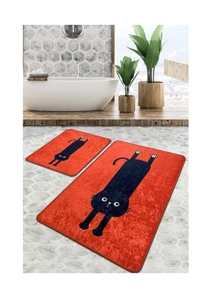 Halısı Djt 2li Set Paspası Kaymaz Tabanlı Klozet Takımı fiyatları