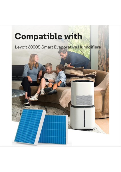 Levoit Superior 6000s Akıllı Evaporatif Nemlendirici 6000s Premium Filtre Yedek Parçaları için Nemlendirici Filtreler (Yurt Dışından)