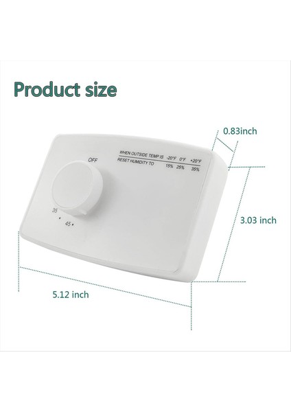 4655 Dijital Kontrol Humidistat Kontrol Anahtarı Tüm Ev Kanalı Veya Duvara Monte Edilmiş Nemlendirici Kontrolü Humidistat 110V (Yurt Dışından)