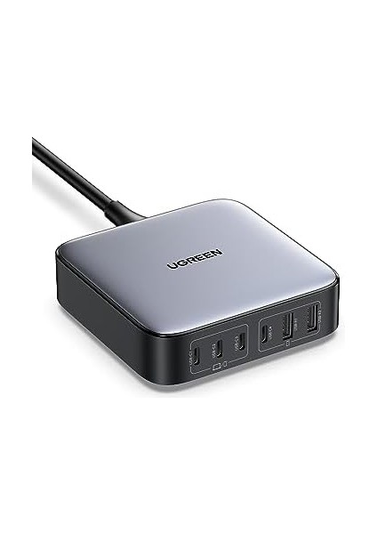 Ugreen 200W USB C Şarj Cihazı 100W + 100W 6 Bağlantı Noktalı Pd Şarj Cihazı Gan Iı Pps MacBook Pro/air iPad Pro ile Uyumludur. modelleri