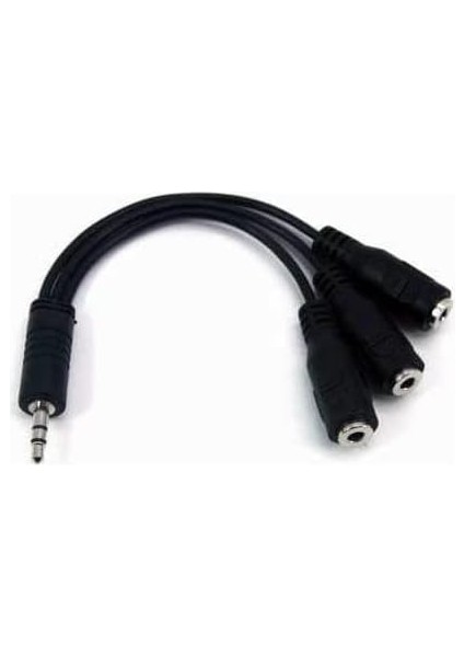 3 Lü Çoklayıcı 3 x 3.5 mm Aux Ses Sistemi Kablosu