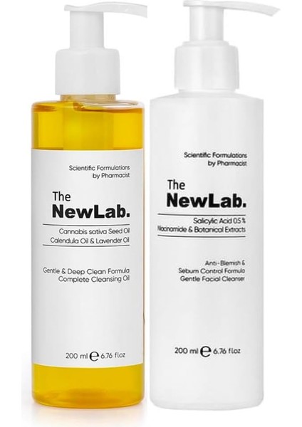 The Newlab. Çift Aşamalı Cilt Temizleme Seti