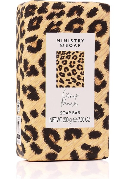 Ministry Of Soap Sabun Bar Wild Side Yellow Leopard Citrus Musk 200 gr