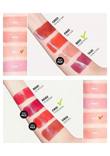 A'pıeu Pürüzsüz Görünüm Sunan Gün Boyu Kalıcı Tint A'pıeu Juicy Pang Tint (BE01 Careless Fig) modelleri