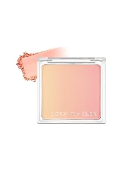 Mıssha Doğal Görünümlü, 3 Farklı Tonlama Sağlayan, Uzun Süre Kalıcı Allık Cotton Mix Blush (No.1)