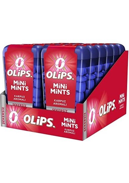 Olips Mini Mints Karpuz, 12.5gr, 12 Adet (12X12.5GR)