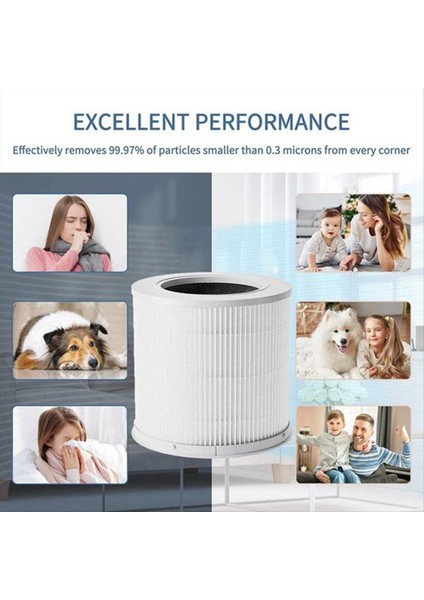 Xiaomi 4 Kompakt Akıllı Hava Arıtanı H13 Hepa 3 Aşamalı Filtrasyon Aktif Karbon Için Hava Temizleyici Yedek Filtresi (Yurt Dışından)