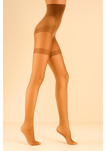 Karın & Mide & ve Basen Toplayıcı Korse Etkili Body Control Bronz Parlak Korse Külotlu Çorap 15DEN modelleri