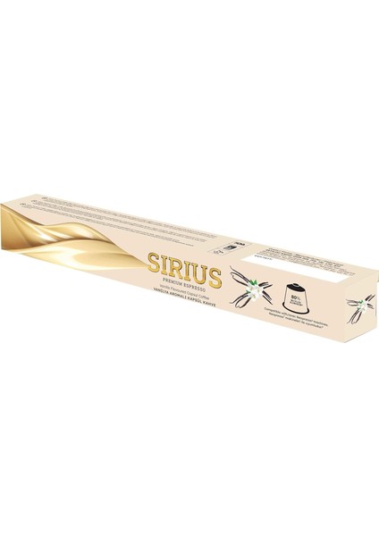 Sirius Premium Vanilya Aromalı Kapsül Kahve (Nespresso Uyumlu) - 10 Adet fiyatları