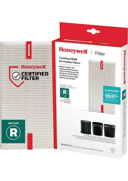 Hava Temizleyici Filtre R, Hpa 100/200/300 ve 5000 Serisi Için 1'li Paket - Havadaki Alerjen Hava Filtresi Orman Yangını/, Polen, Hayvan Kepeği ve Tozu Hedefler