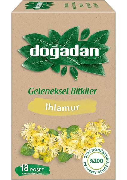 Doğadan Karışık Ihlamur Poşet Çay 18'li