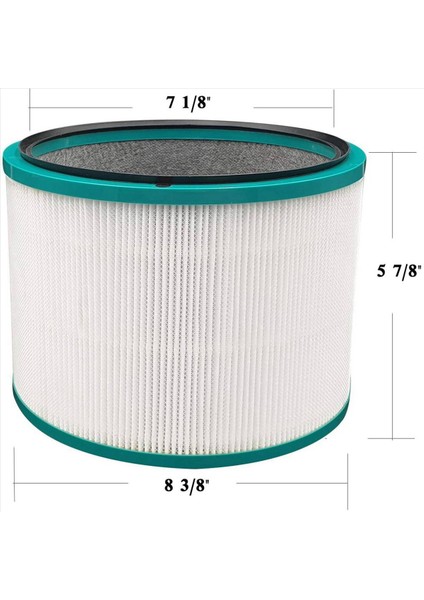 3x Hava Temizleme Filtresi Dyson HP00 HP00 HP01 HP02 HP03 DP01 DP01 DP03 Masa Serapları Bölüm 968125-03 ile Uyumlu (Yurt Dışından)