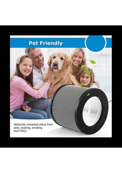 4 TAOTRONICS TT-AP006 Hava Temizleyicisi için Paket Değiştirme Filtresi 3&#39 ü 1 arada True HEPA Filtresi ve Aktif Karbon Filtresi (Yurt Dışından)