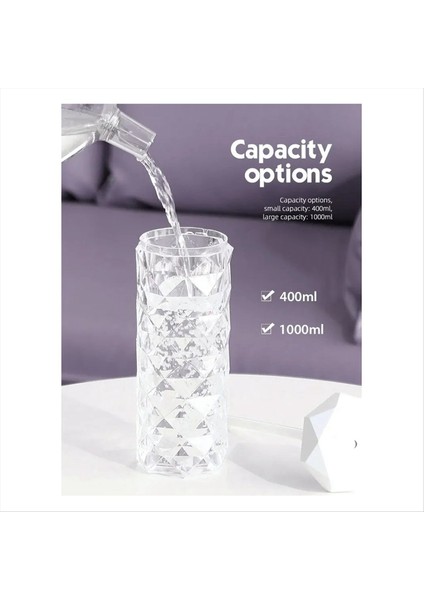 Yatak Odası ve Masaüstü Için Aromaterapi ve Hava Saflaştırma ile 1000ML Renkli USB Kristal Nemlendirici (Yurt Dışından)