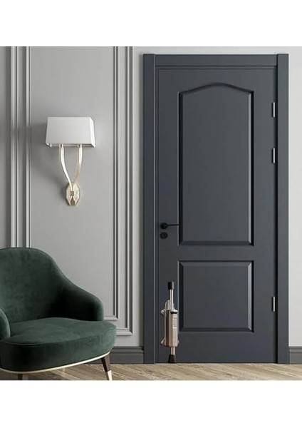 Basmalı Kapı Stoperi, Şık Tasarım, 4 Vida Dahil, Dayanıklı Metal, Montajlı, Modern Tasarımlı Kapı Tutucu, Estetik ve Ergonomik Iç Mekan Aksesuarı (Gri) modelleri