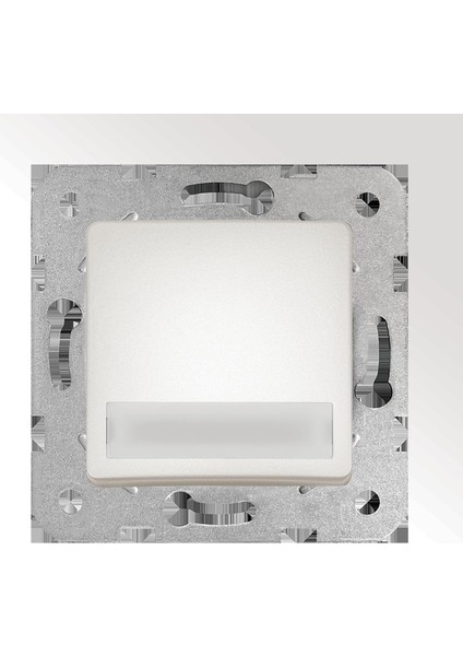 Linnera Life Sedef Beyaz Işıklı Etiketli Zil 24V Çabuk Bağlantı Mekanizma ve Düğme