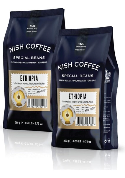 Nish Filtre Kahve Ethiopia 2X250 gr modelleri