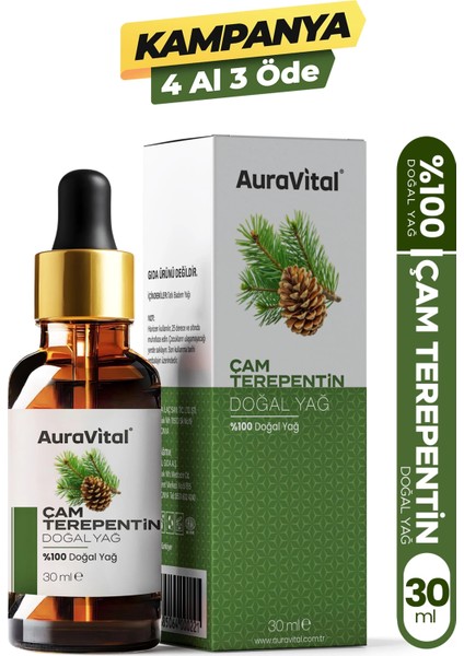 Çam Terebentin Yağı 30 ml %100 Saf ve Doğal