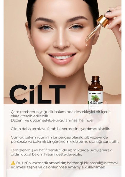 Çam Terebentin Yağı 30 ml %100 Saf ve Doğal fırsatları