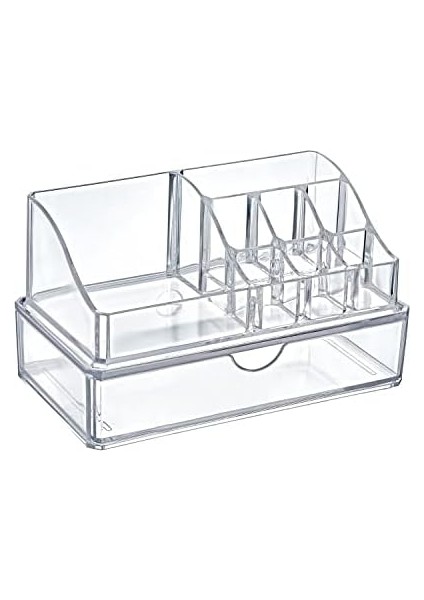 Deconox 9 Bölmeli Çekmeceli Akrilik Piramit Kozmetik Ürün Düzenleyici, 9 Bölmeli Makyaj Organizeri, Akrilik Pramit Makyaj Organizeri (523) fiyatları